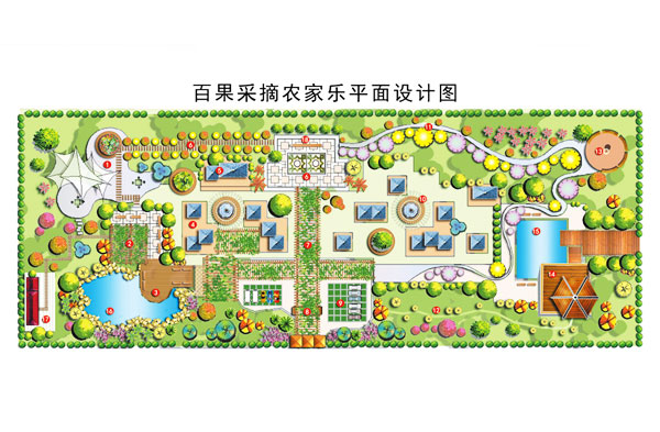 百果采摘農家樂平面設計圖